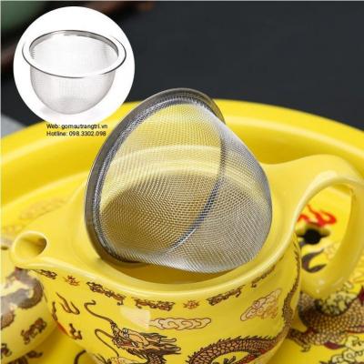 BỘ ẤM CHÉN 2 LỚP RỒNG VÀNG